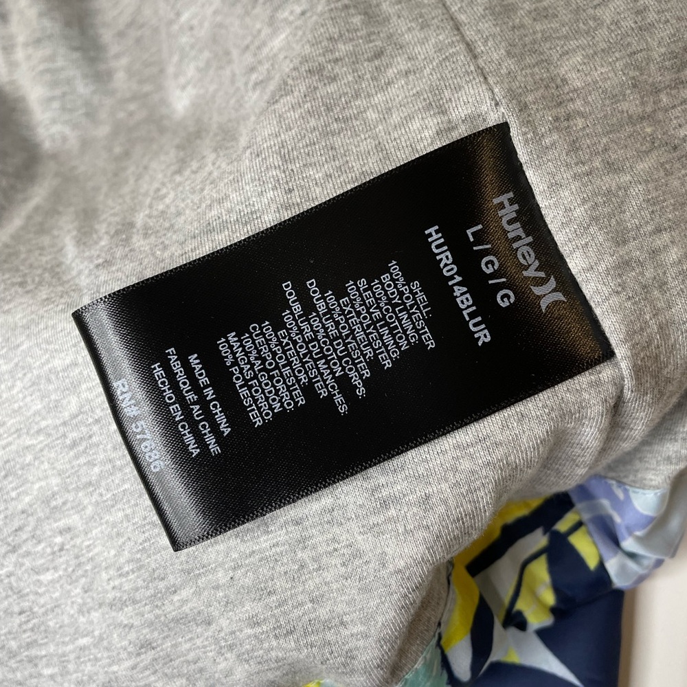 NWT Hurley Glacier Blue Urban Windbreaker - Picture 10 of 10